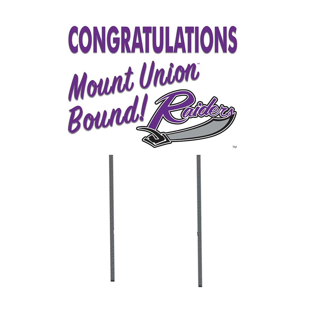 18x24 Lawn Sign Congratulations Graduate Mount Union