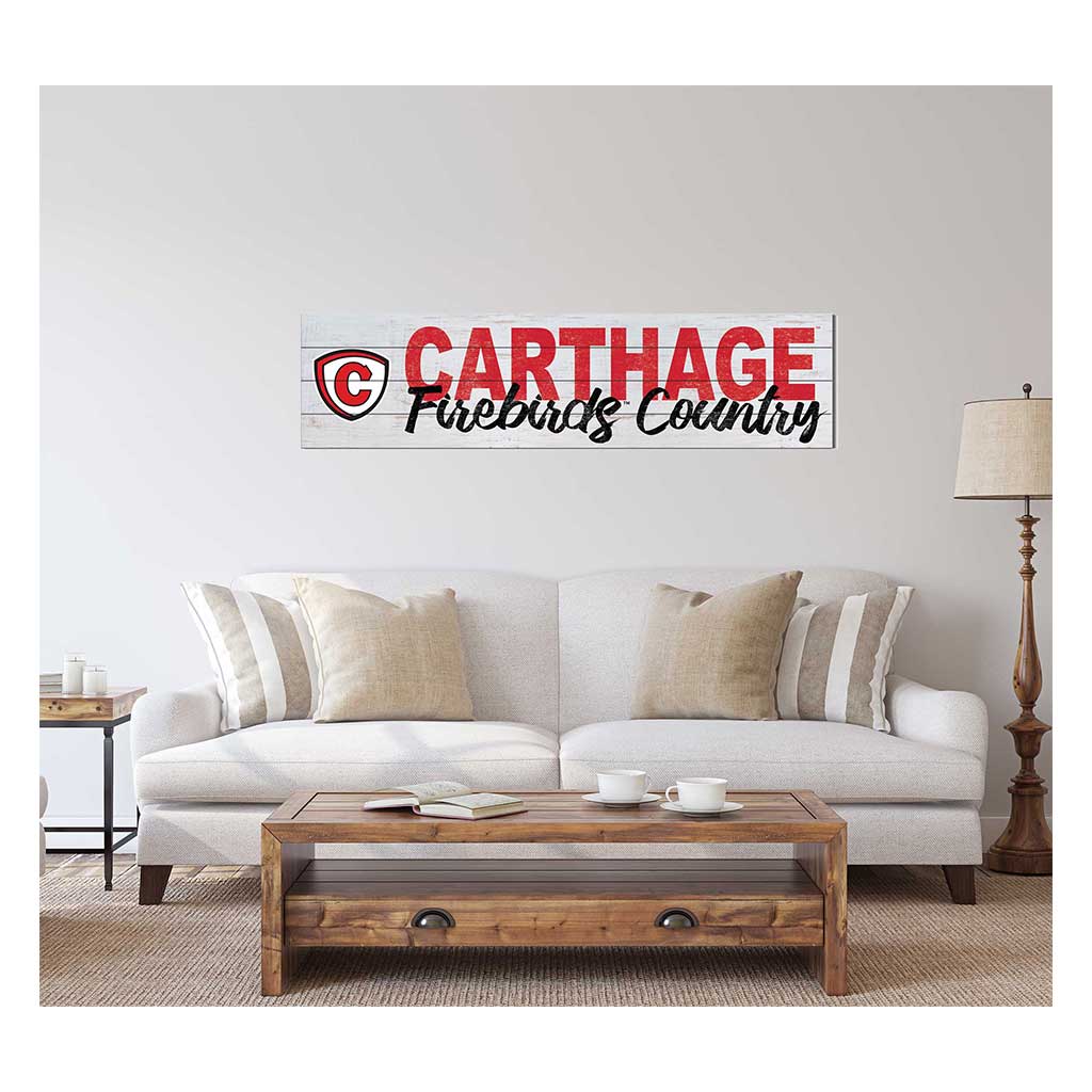 40x10 Sign With Logo Carthage College Red Men/Lady Reds