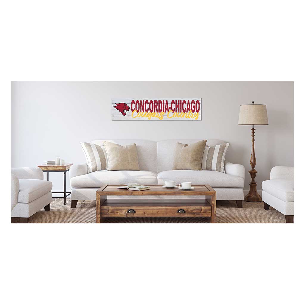 40x10 Sign With Logo Concordia University - Chicago Cougars