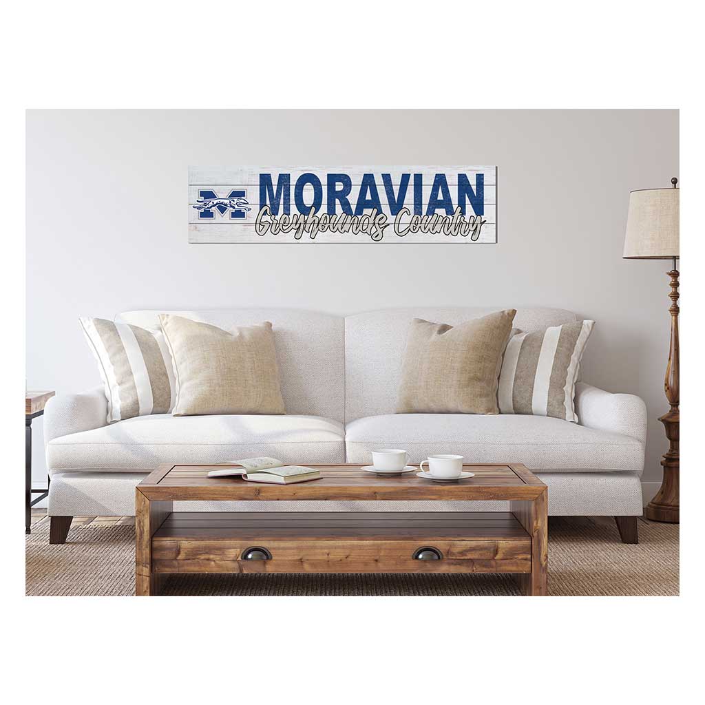 40x10 Sign With Logo Moravian College Greyhounds