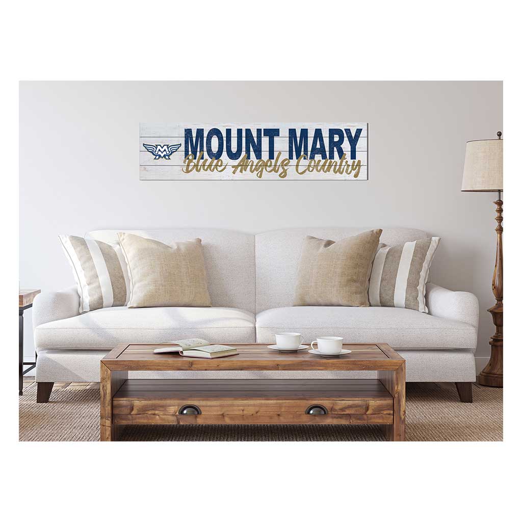 40x10 Sign With Logo Mount Mary University Blue Angels