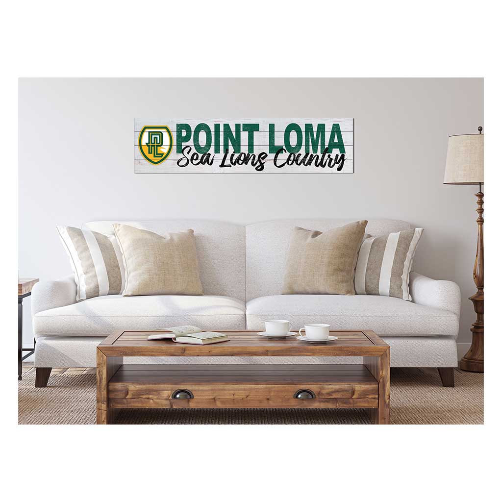 40x10 Sign With Logo Point Loma Zarene University Sea Lions