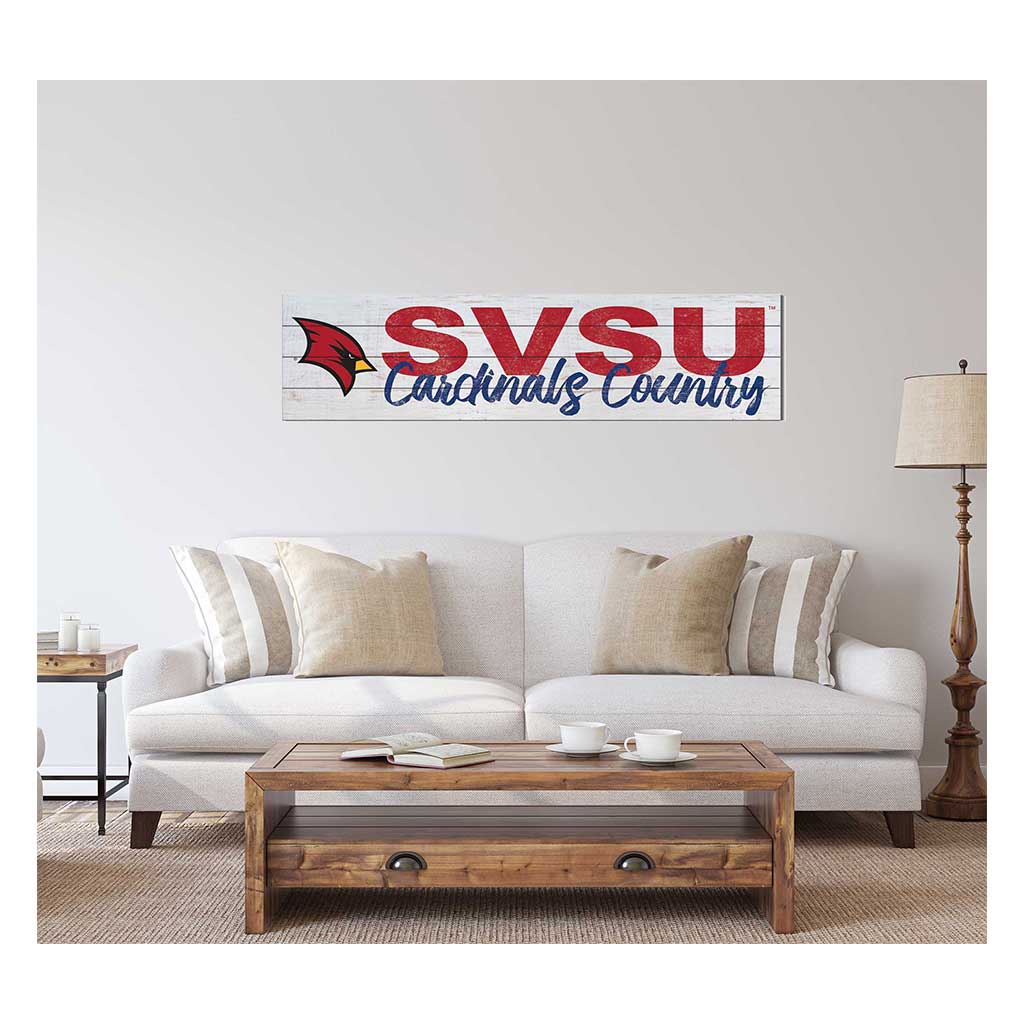 40x10 Sign With Logo Saginaw Valley State University Cardinals