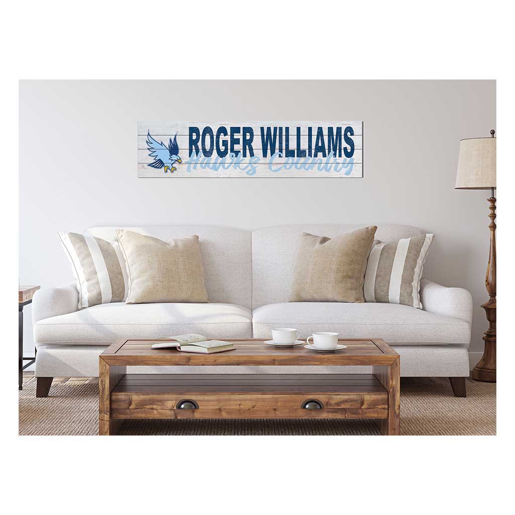 40x10 Sign With Logo Roger Williams University Hawks