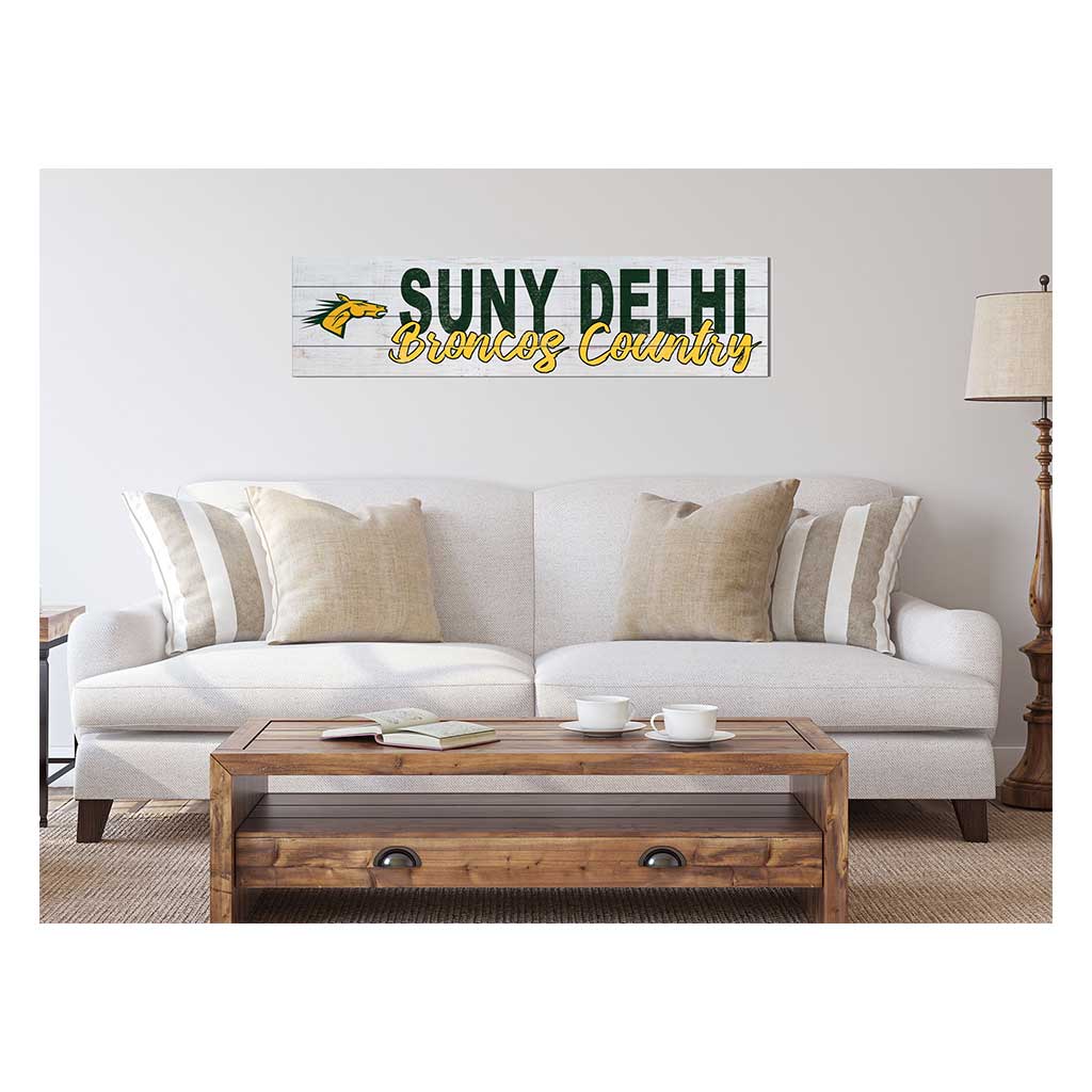 40x10 Sign With Logo SUNY Delhi Broncos