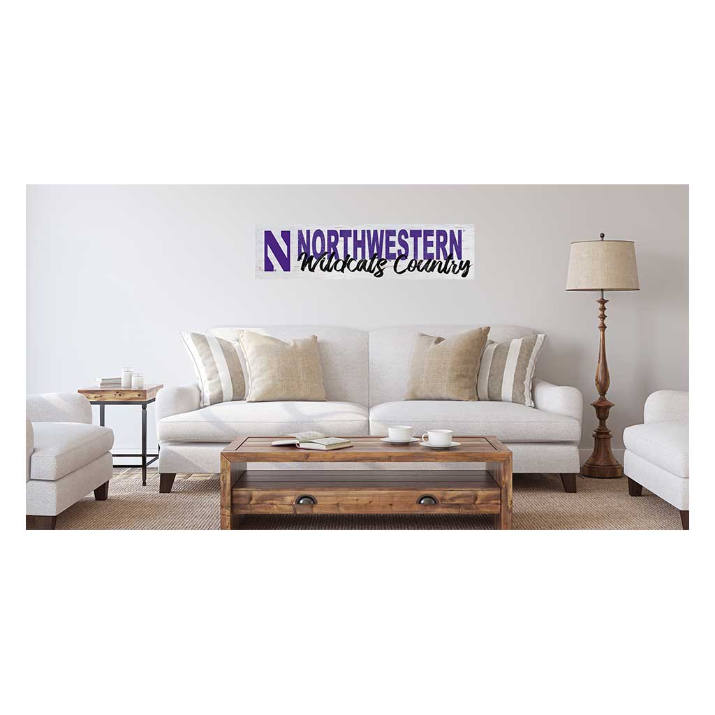 40x10 Sign With Logo Northwestern University - Chicago Wildcats