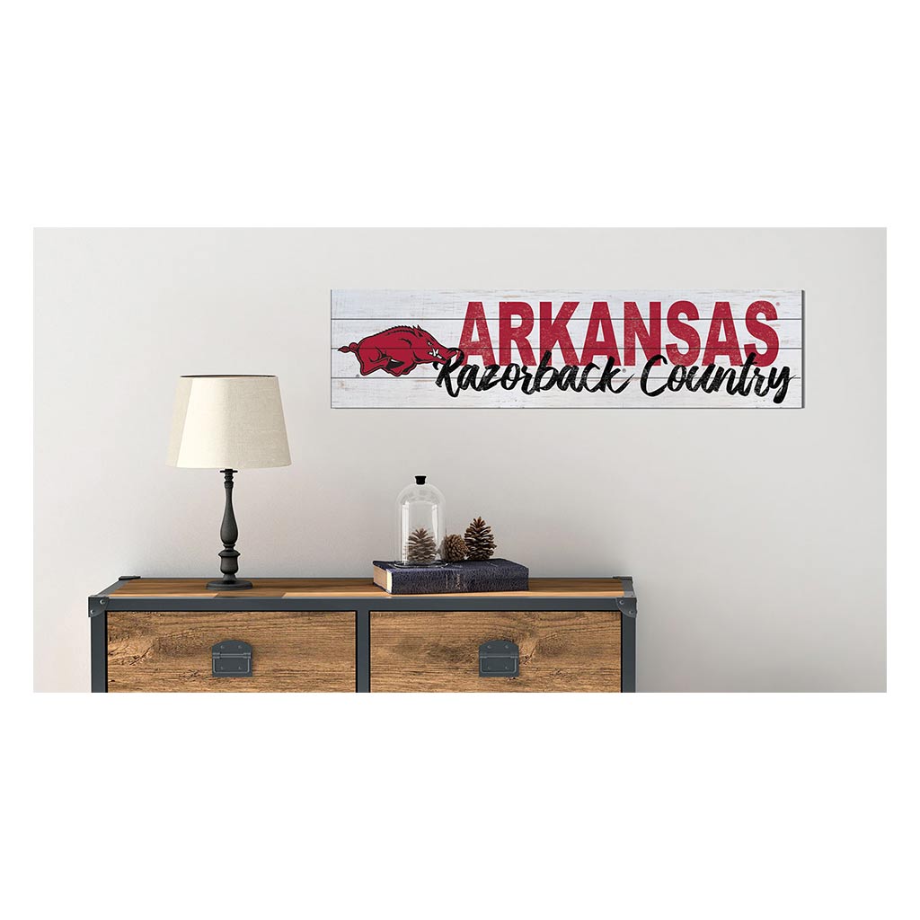 40x10 Sign With Logo Arkansas Razorbacks