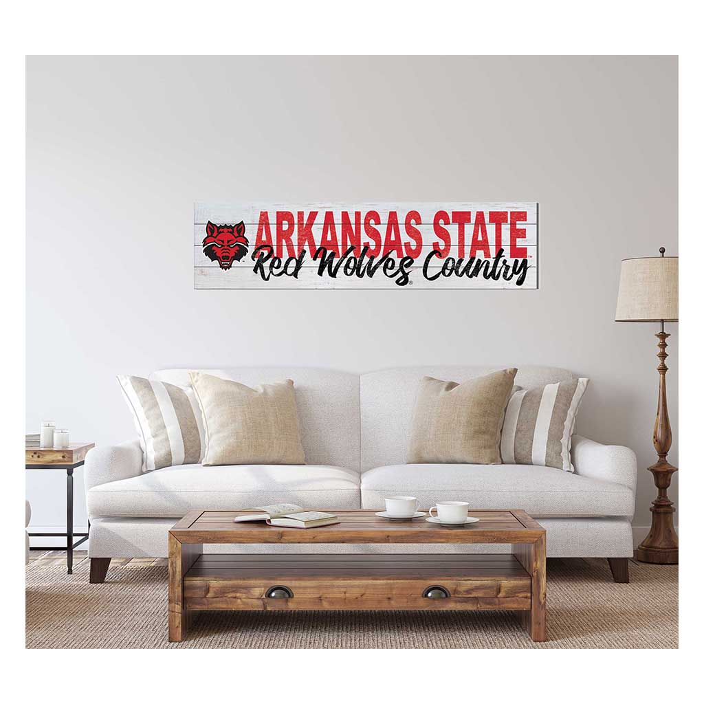 40x10 Sign With Logo Arkansas State Red Wolves