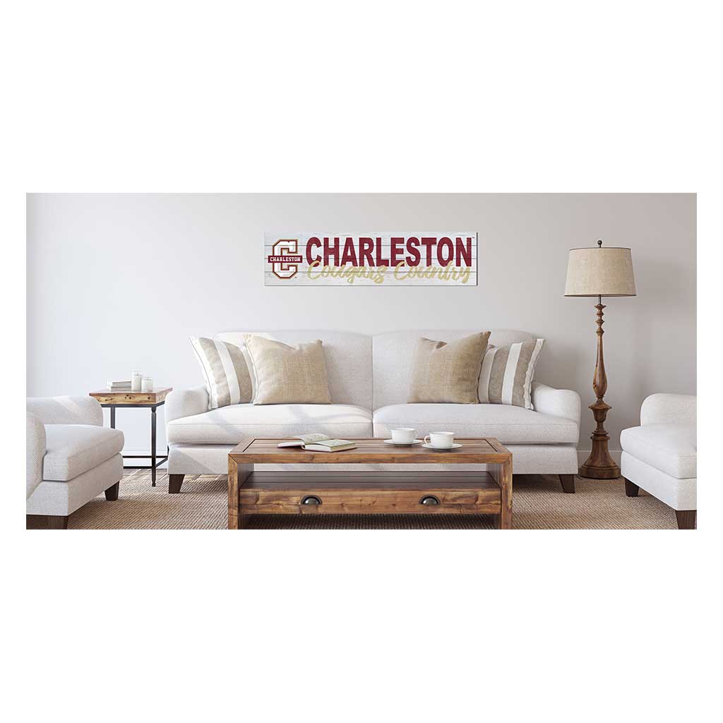 40x10 Sign With Logo Charleston College Cougars