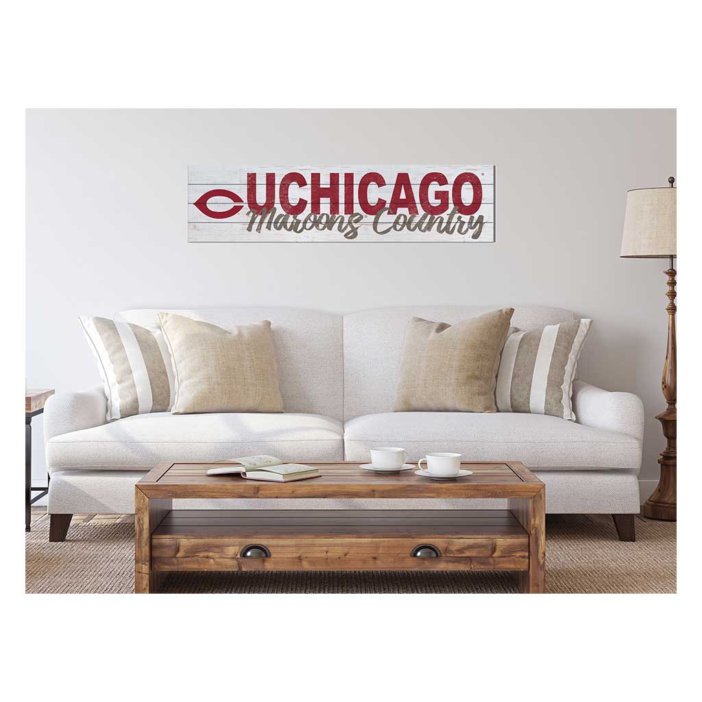 40x10 Sign With Logo University of Chicago Maroons