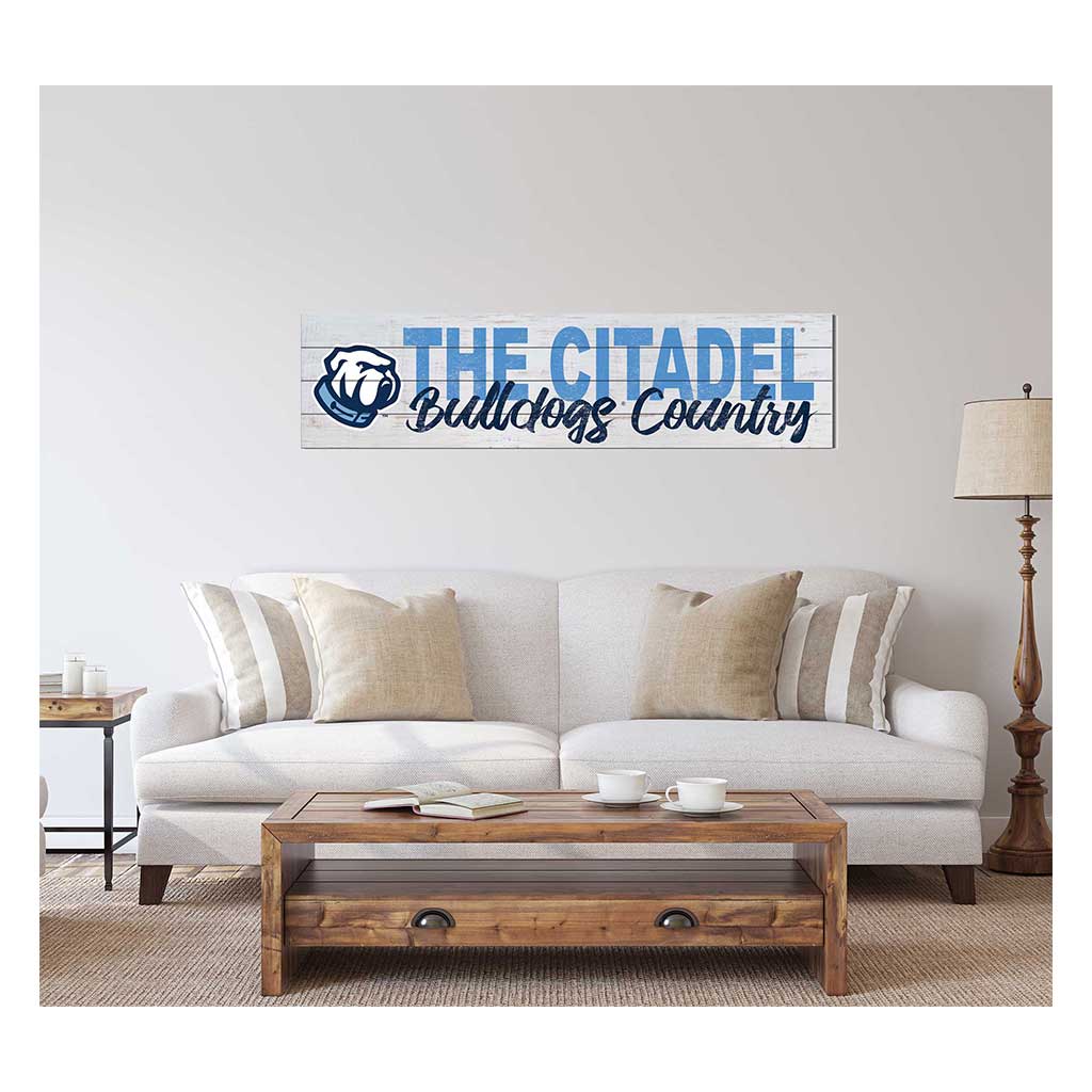 40x10 Sign With Logo Citadel Bulldogs