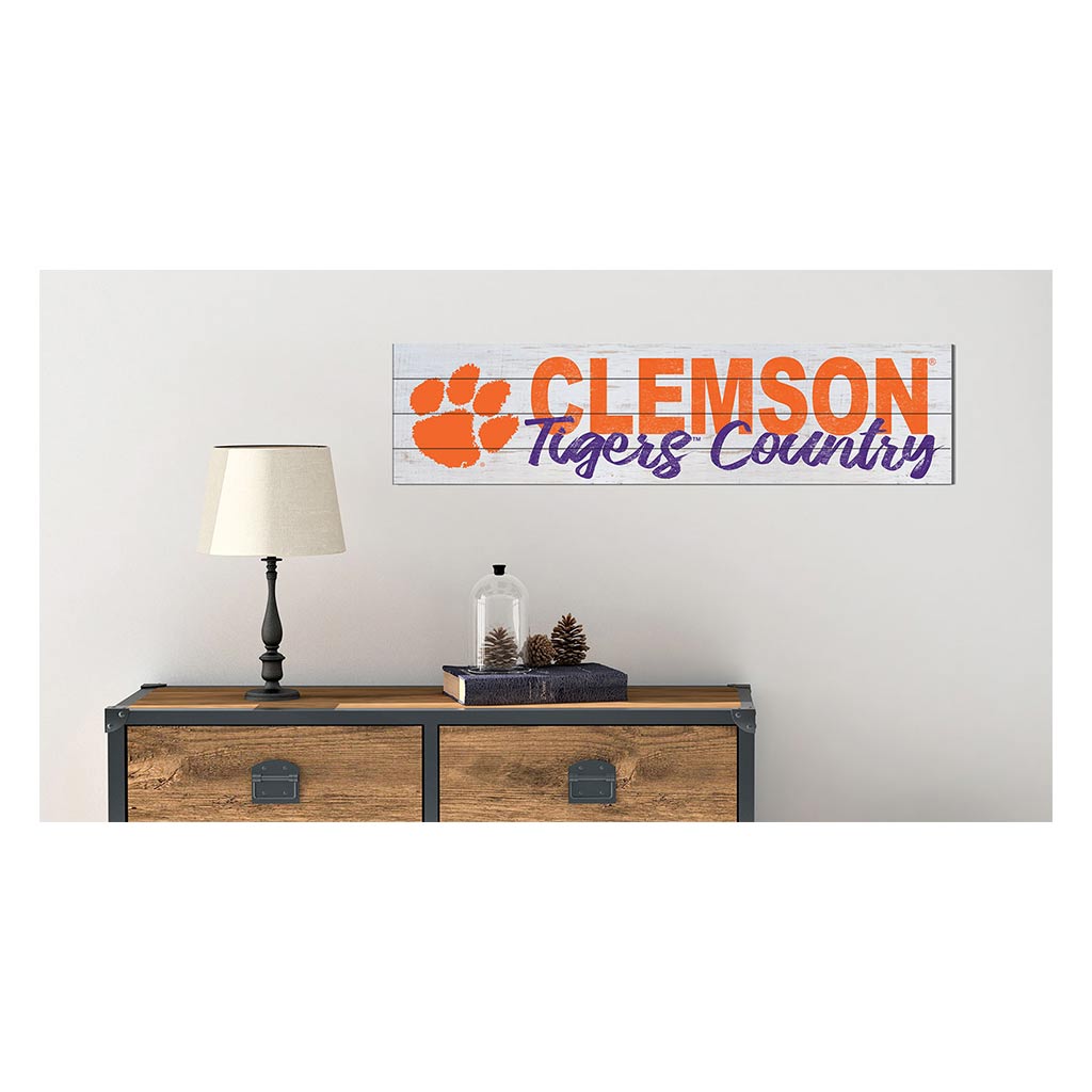 40x10 Sign With Logo Clemson Tigers