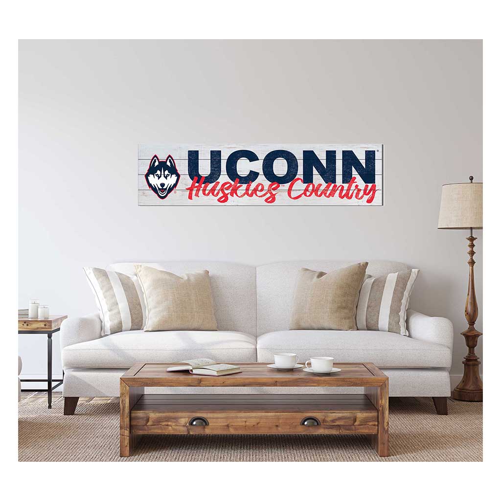 40x10 Sign With Logo Connecticut Huskies