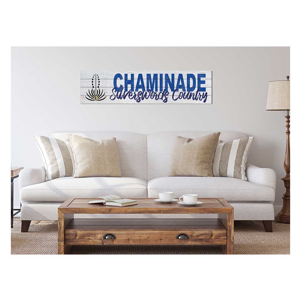 40x10 Sign With Logo Chaminade University of Honolulu Silverswords