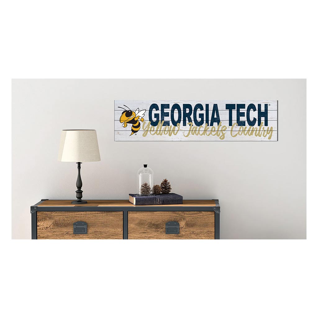 40x10 Sign With Logo Georgia Tech Yellow Jackets