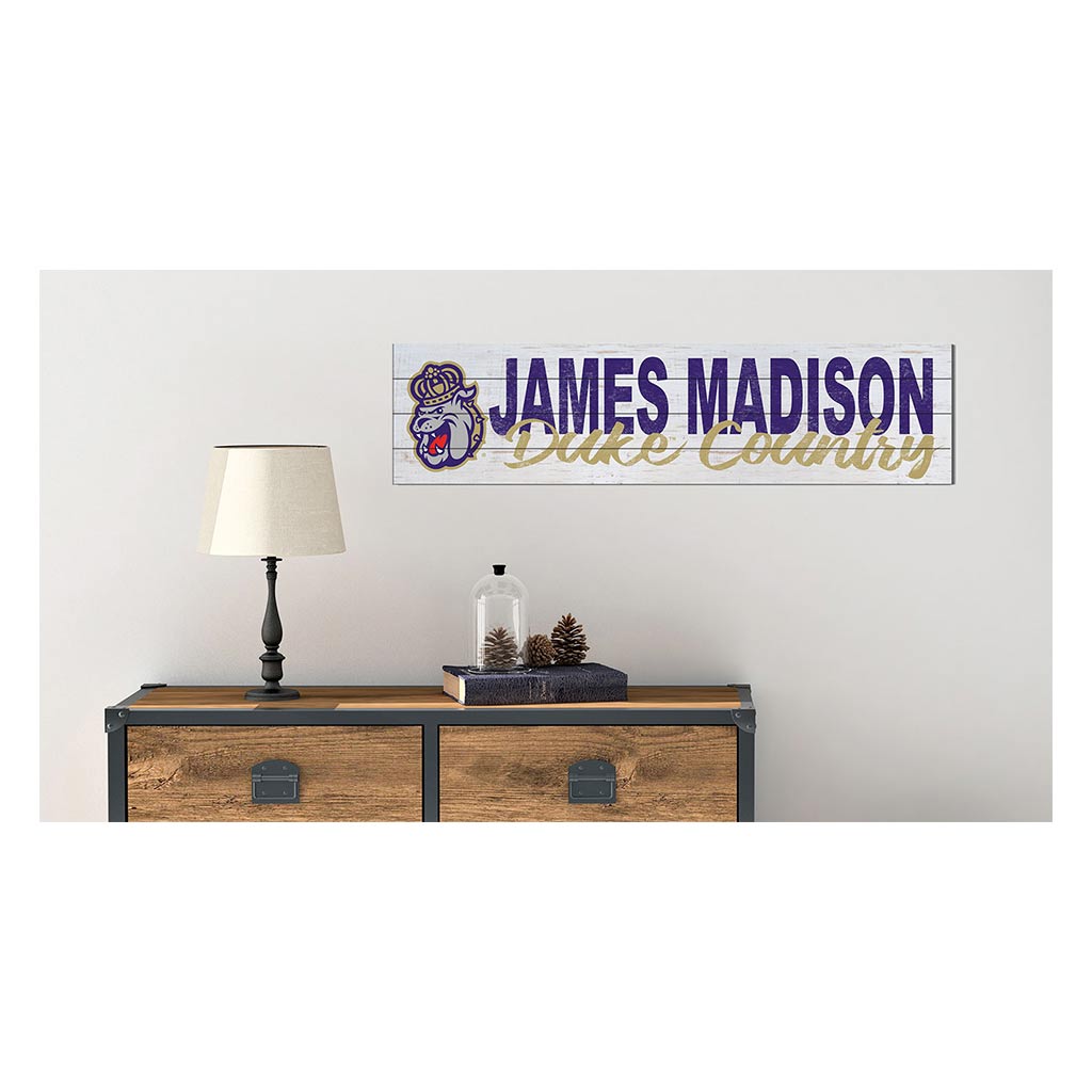 40x10 Sign With Logo James Madison Dukes