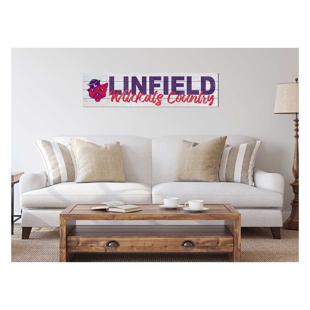 40x10 Sign With Logo Linfield College Wildcats