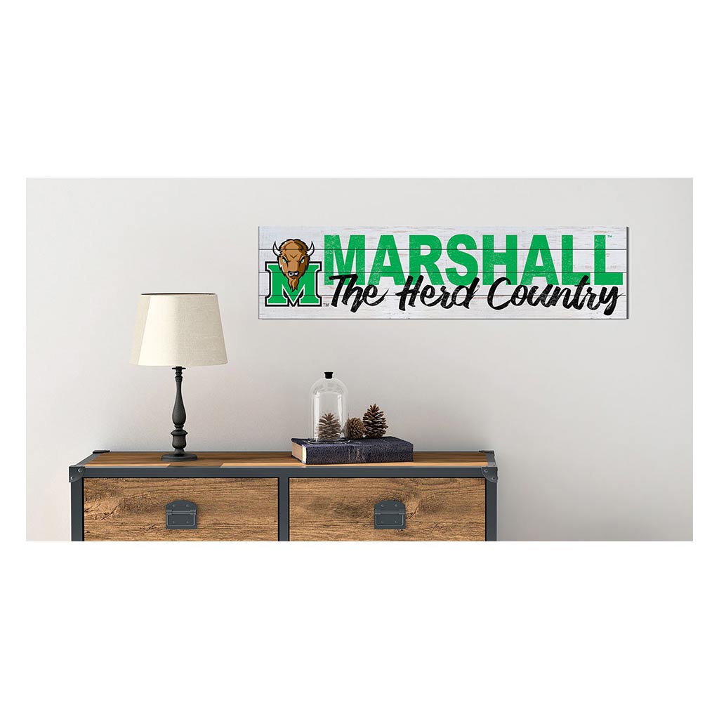 40x10 Sign With Logo Marshall Thundering Herd