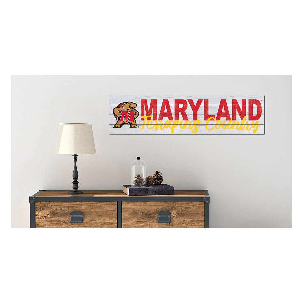 40x10 Sign With Logo Maryland Terrapins