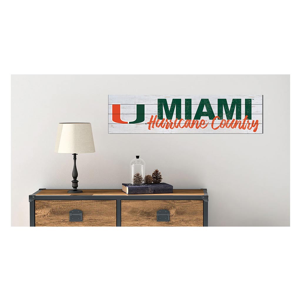 40x10 Sign With Logo Miami Hurricanes