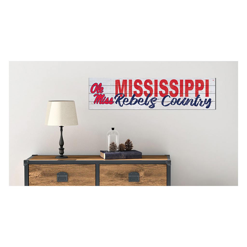 40x10 Sign With Logo Mississippi Rebels