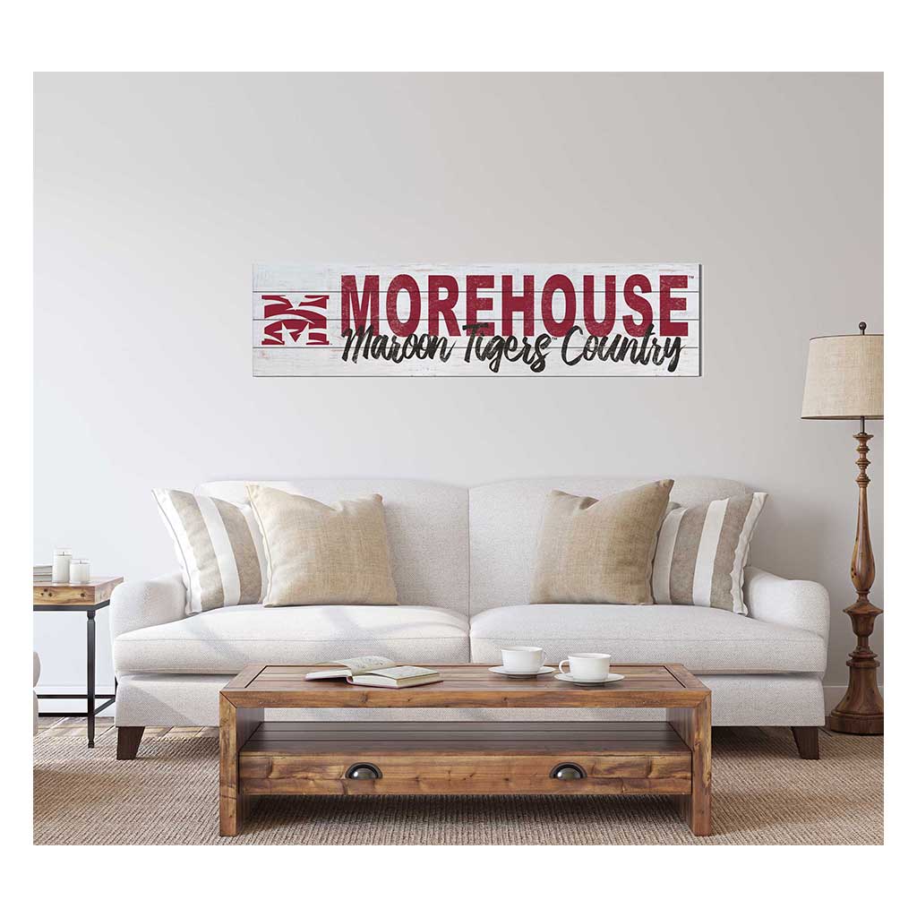 40x10 Sign With Logo Morehouse College Maroon Tigers