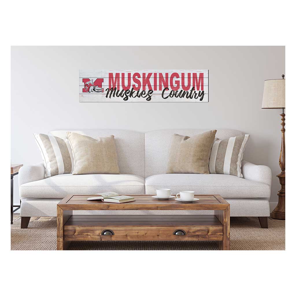 40x10 Sign With Logo Muskingum Fighting Muskies