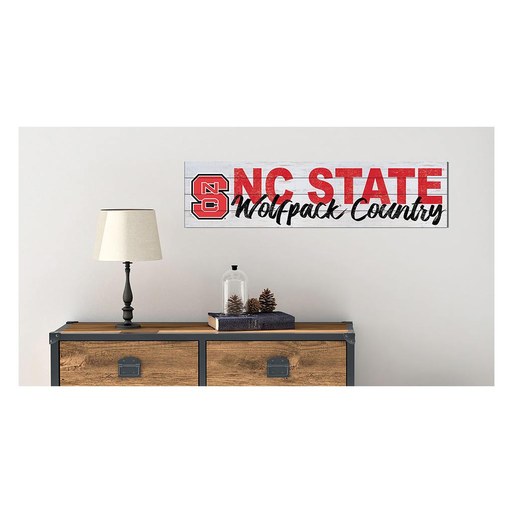 40x10 Sign With Logo North Carolina State Wolfpack