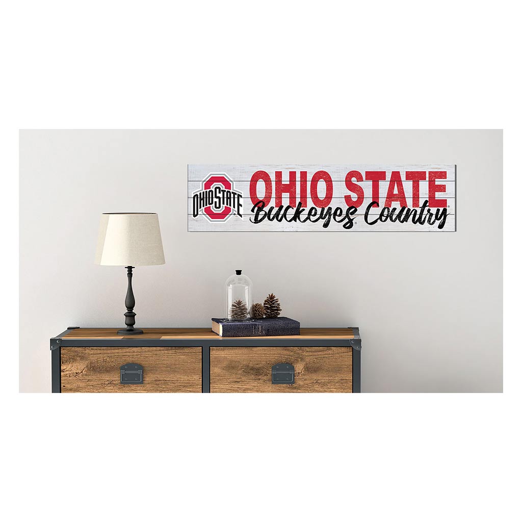 40x10 Sign With Logo Ohio State Buckeyes