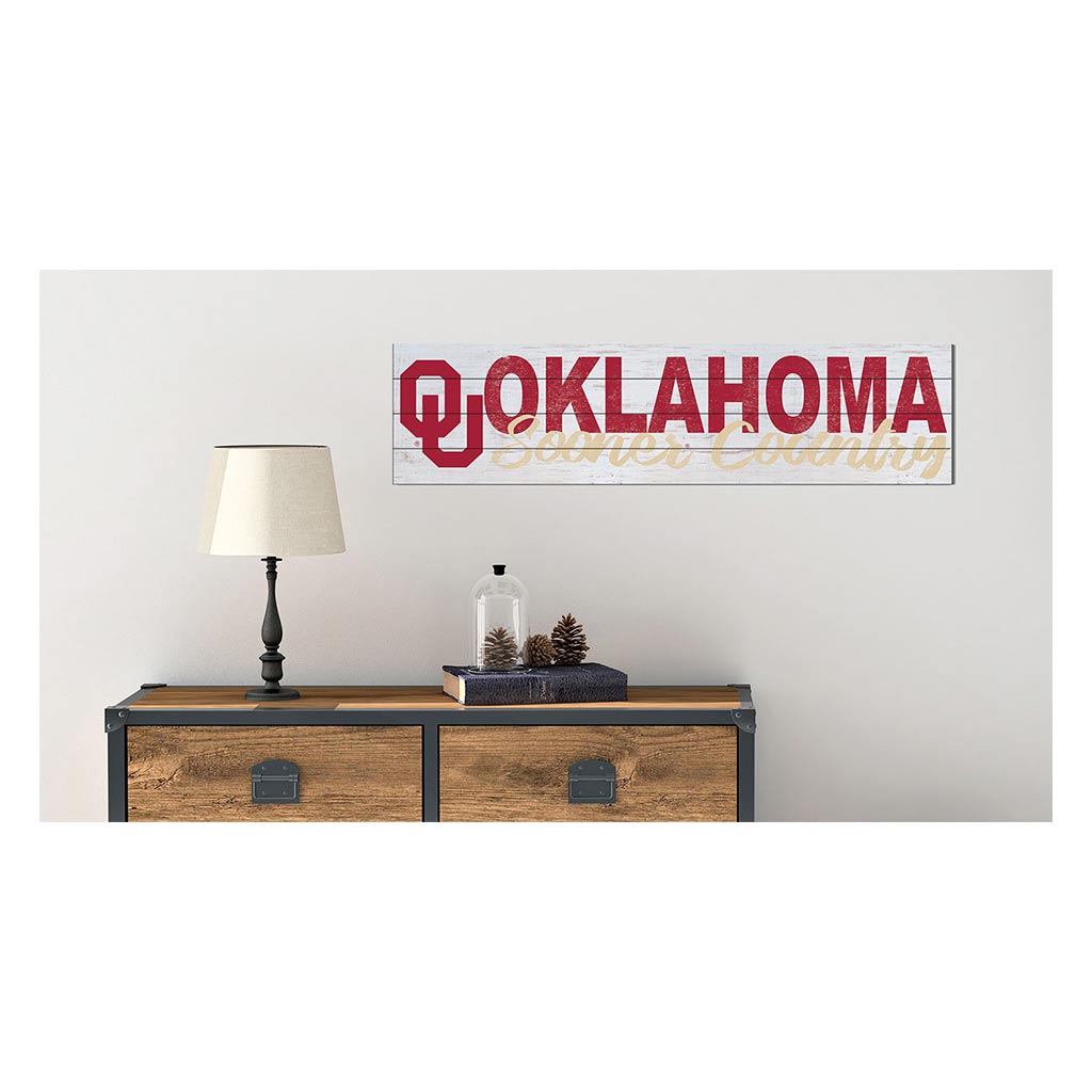 40x10 Sign With Logo Oklahoma Sooners