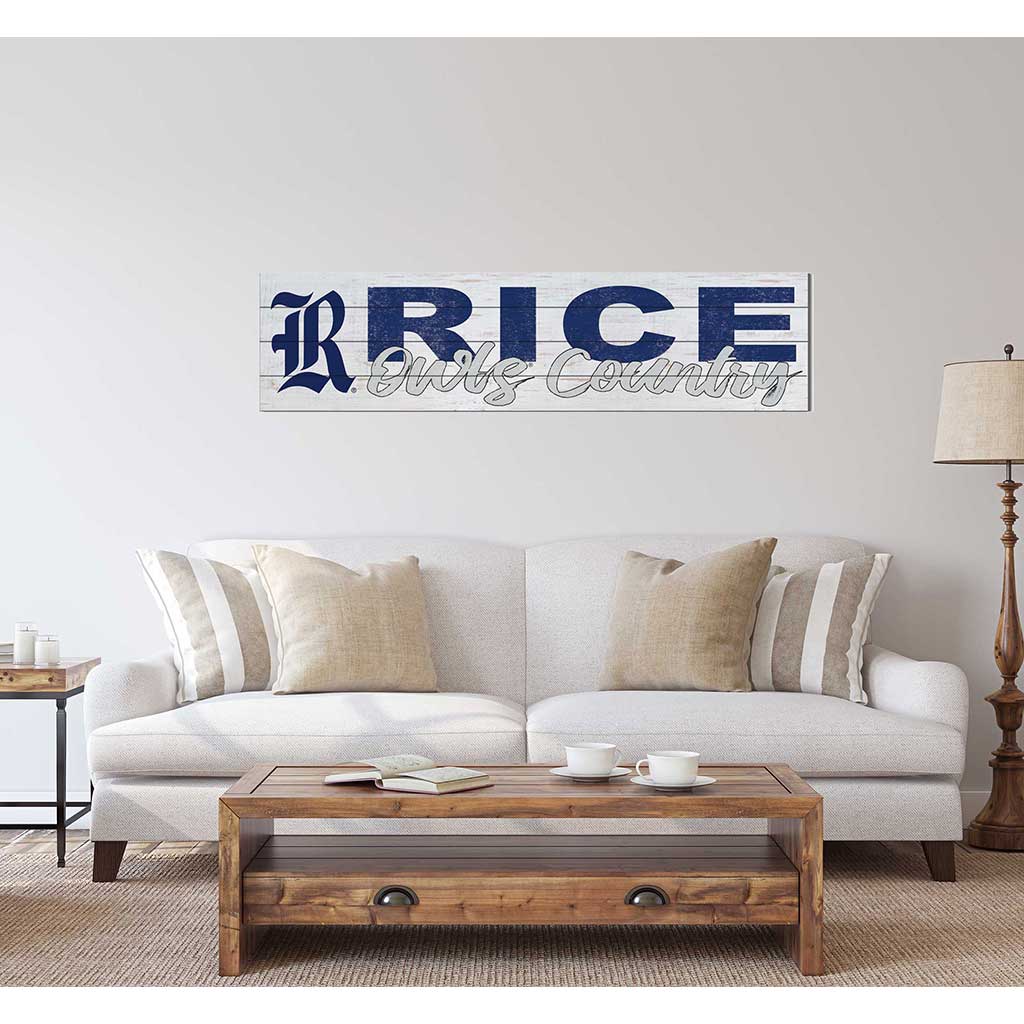 40x10 Sign With Logo Rice Owls