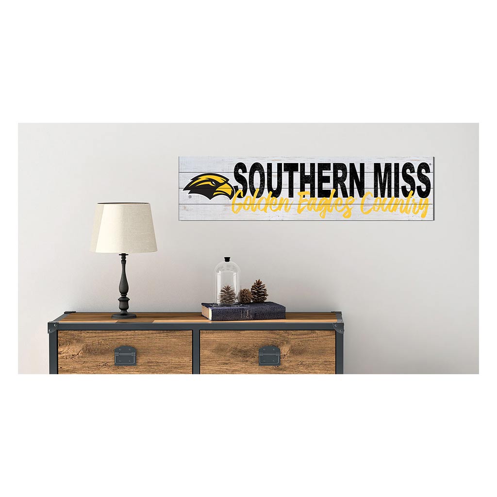 40x10 Sign With Logo Southern Mississippi Golden Eagles