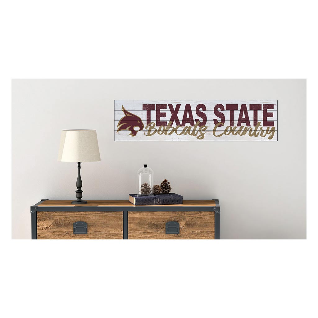 40x10 Sign With Logo Texas State Bobcats