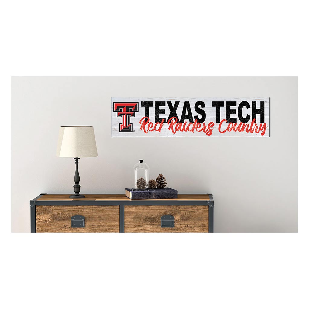 40x10 Sign With Logo Texas Tech Red Raiders