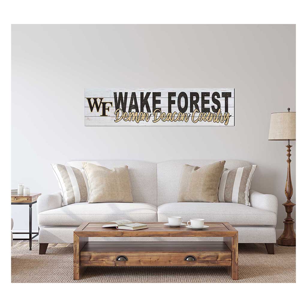 40x10 Sign With Logo Wake Forest Demon Deacons