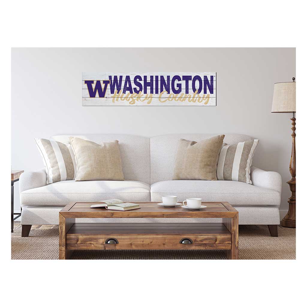 40x10 Sign With Logo Washington Huskies