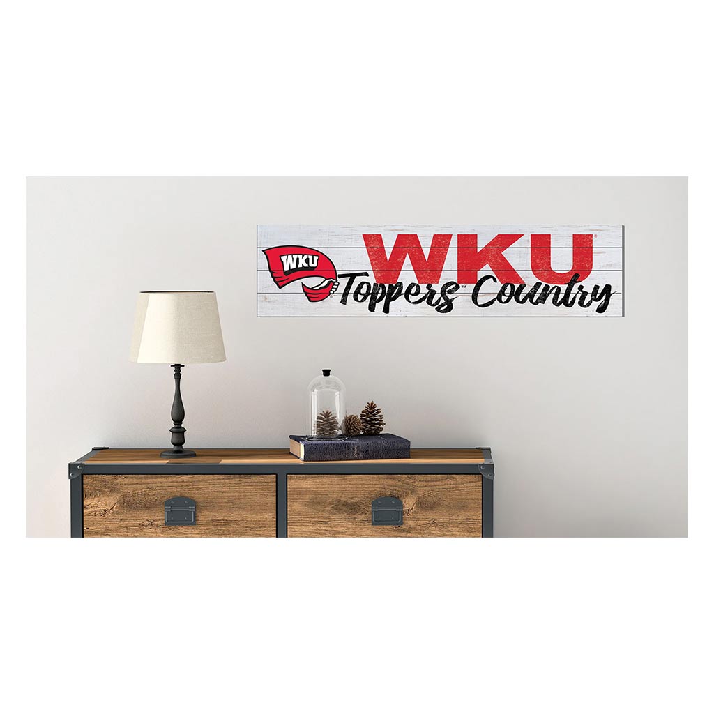 40x10 Sign With Logo Western Kentucky Hilltoppers