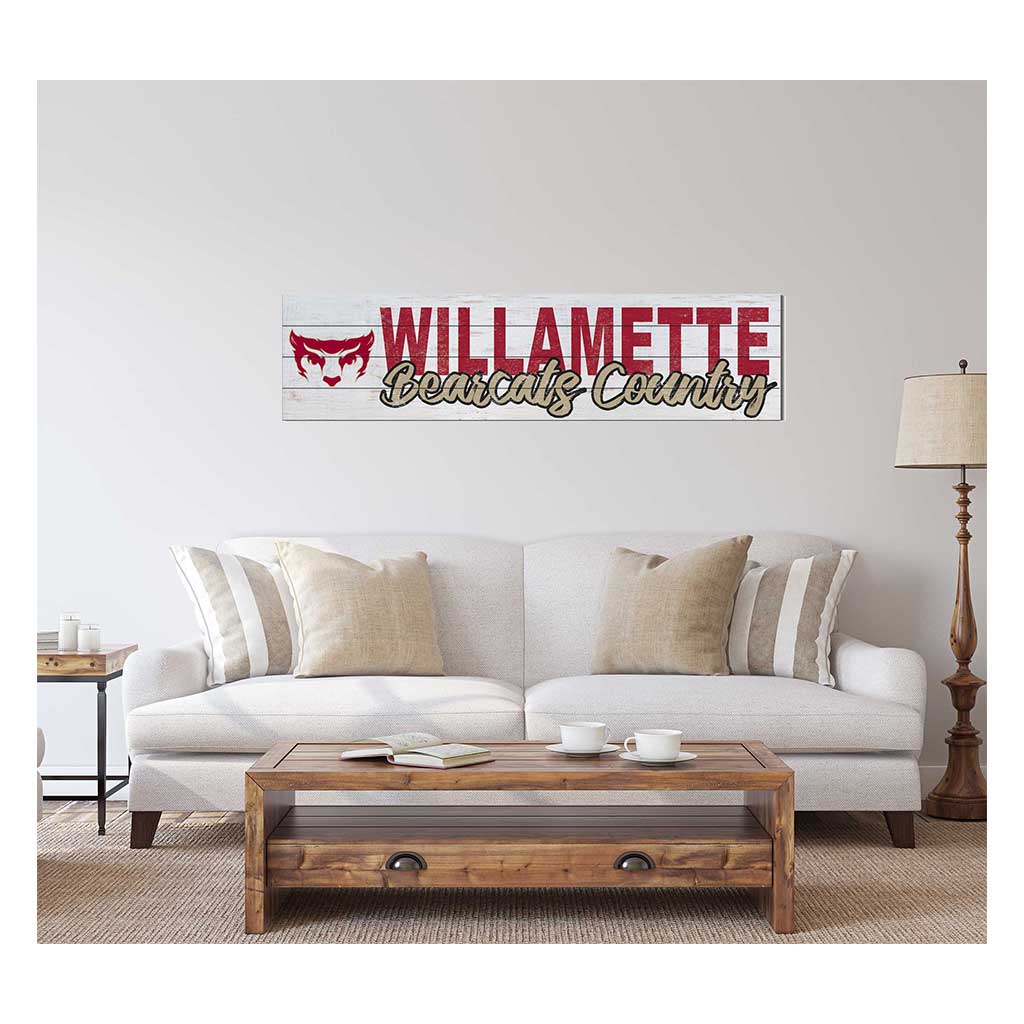 40x10 Sign With Logo Willamette Bearcats