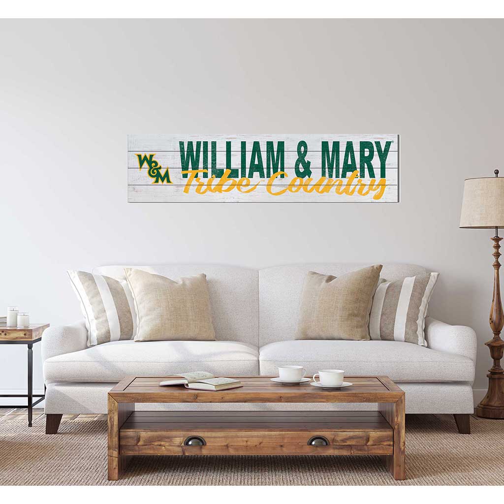 40x10 Sign With Logo William and Mary Tribe