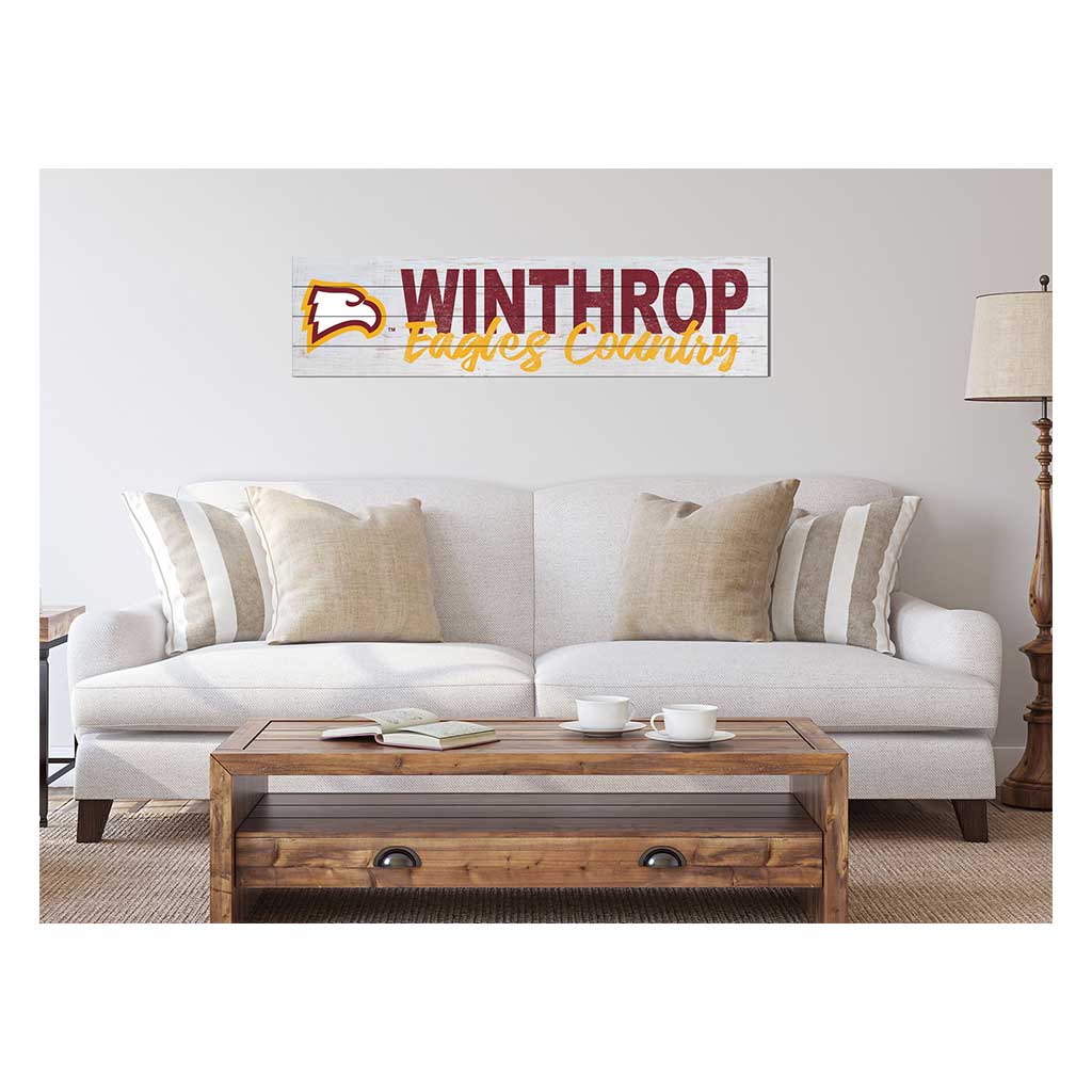 40x10 Sign With Logo Winthrop Eagles