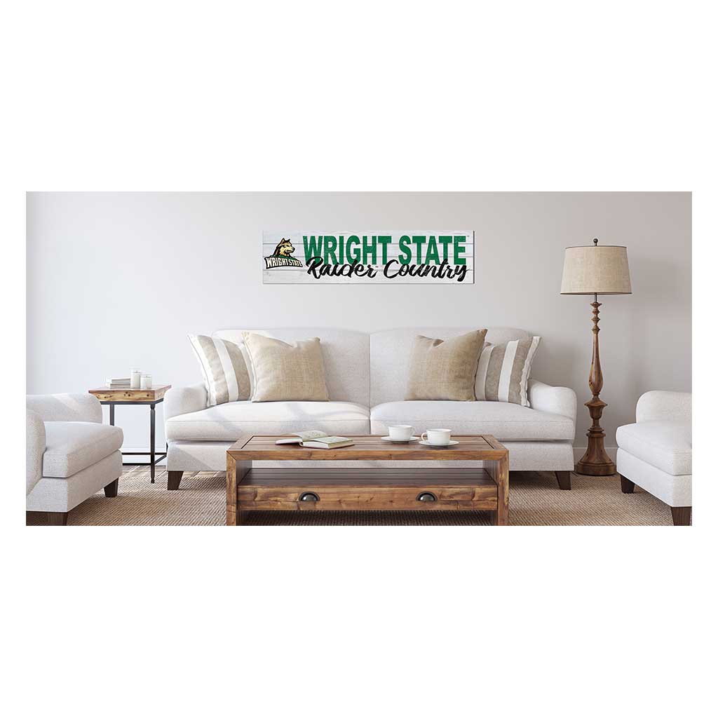 40x10 Sign With Logo Wright State University Raiders