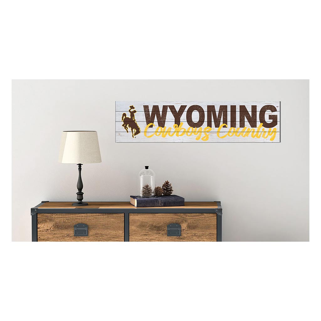 40x10 Sign With Logo Wyoming Cowboys