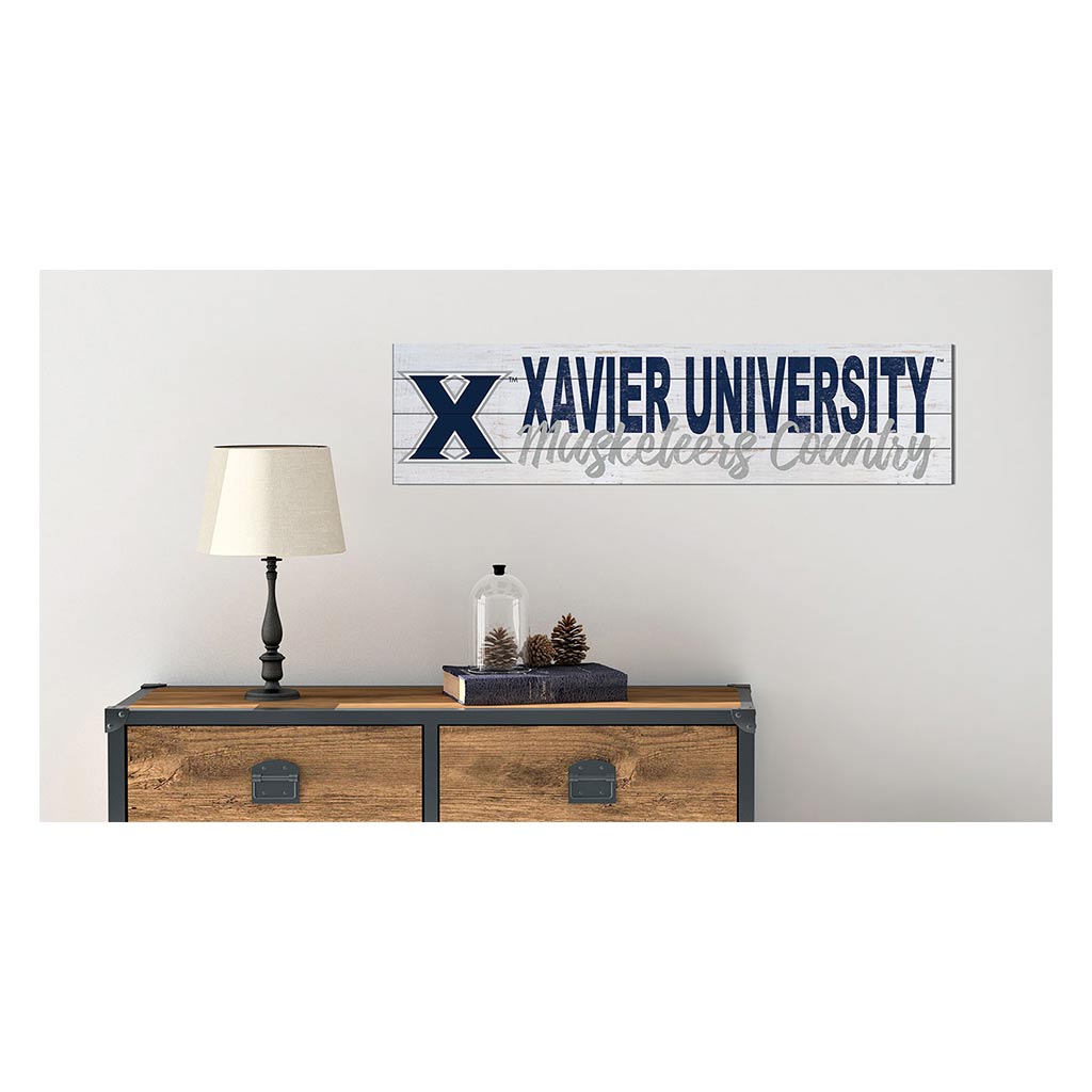 40x10 Sign With Logo Xavier Ohio Musketeers