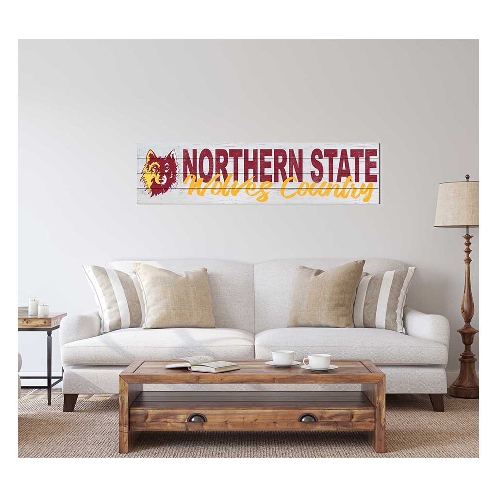 40x10 Sign With Logo Northern State University Wolves