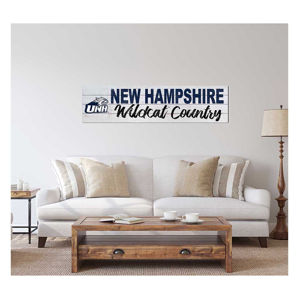 40x10 Sign With Logo University of New Hampshire Wildcats