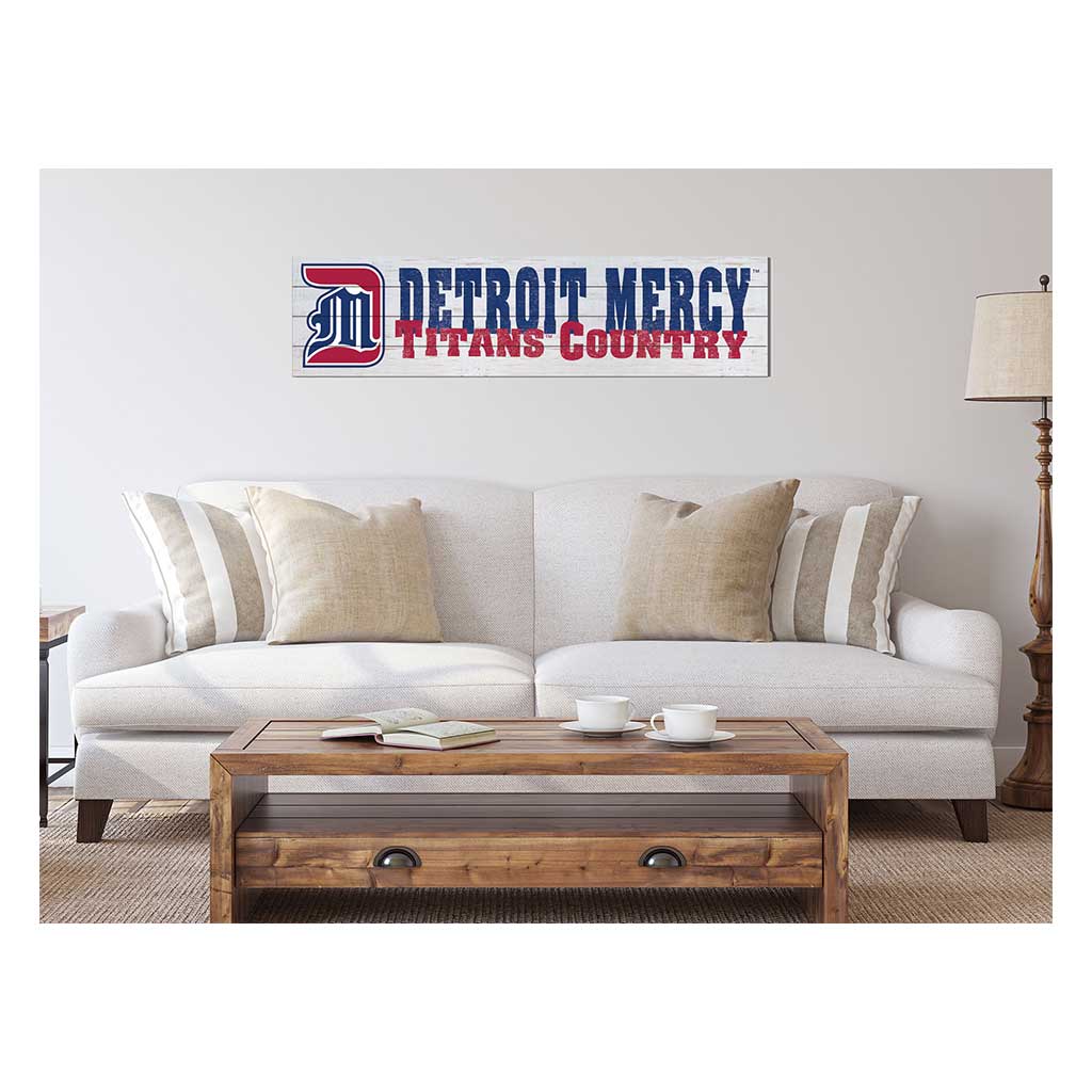 40x10 Sign With Logo Detroit Mercy Titans