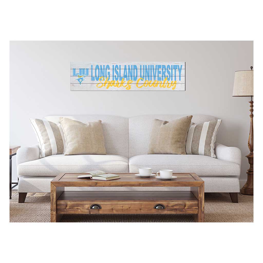 40x10 Sign With Logo Long Island University Sharks