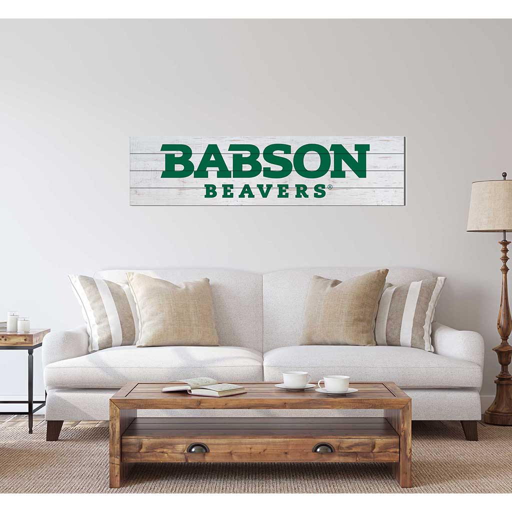 40x10 Sign With Logo Babson College Beavers