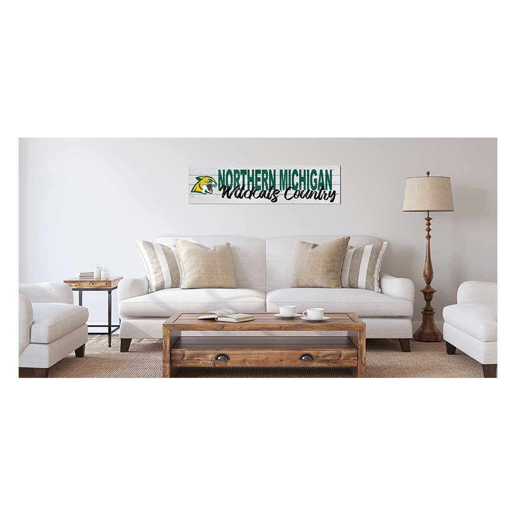 40x10 Sign With Logo Northern Michigan University Wildcats