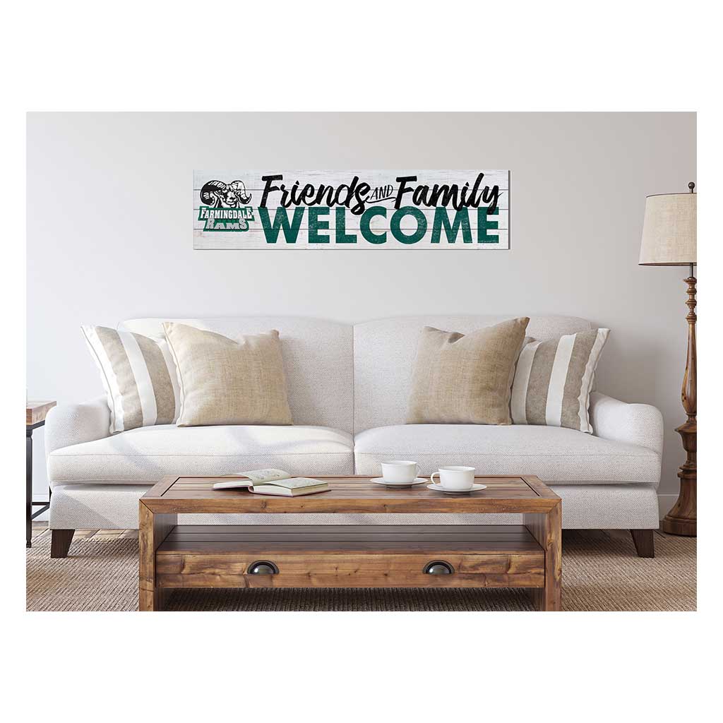 40x10 Sign Friends Family Welcome Farmingdale State College (SUNY) Rams